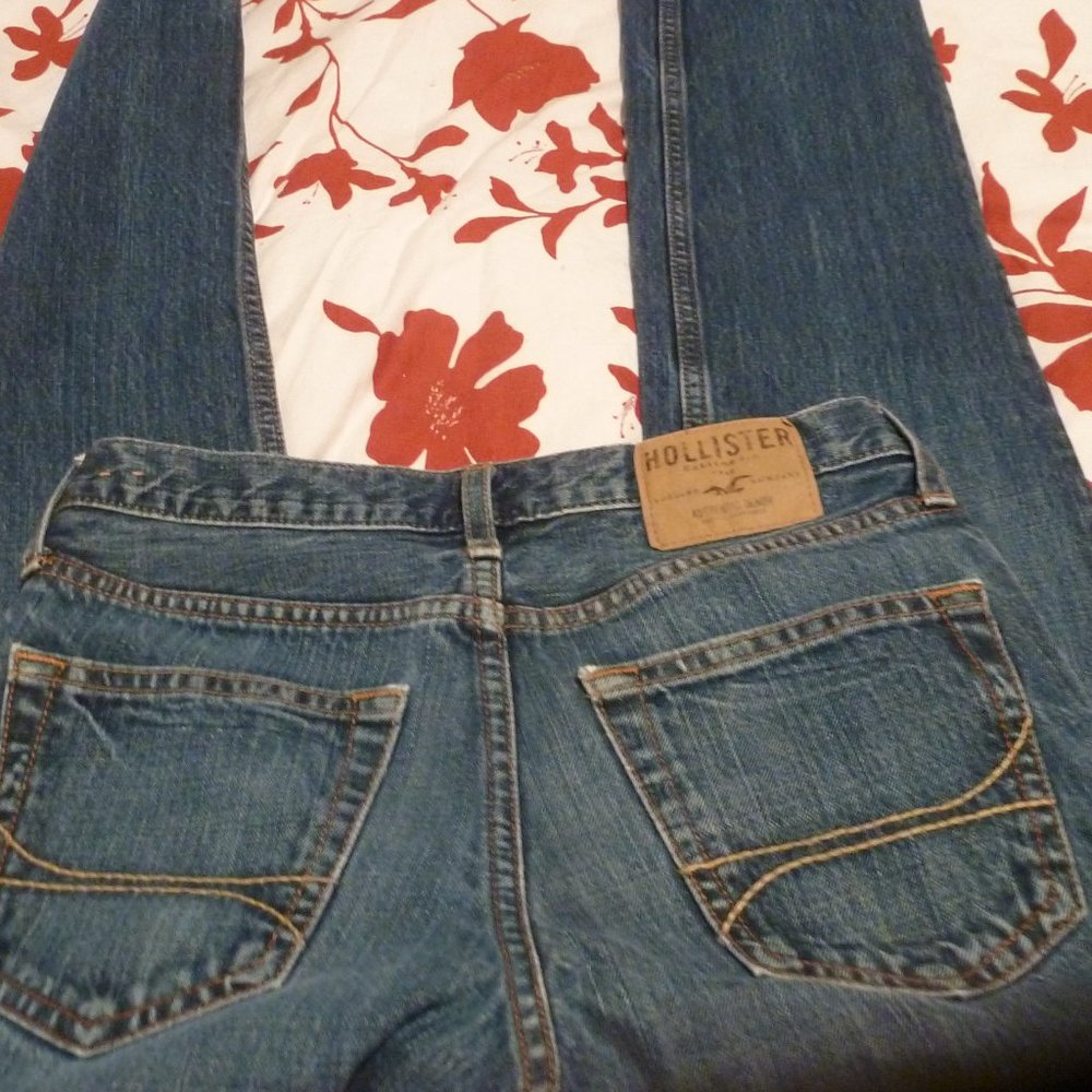 Mens Hollister Button Fly Authentic Denim Jeans W28xL30